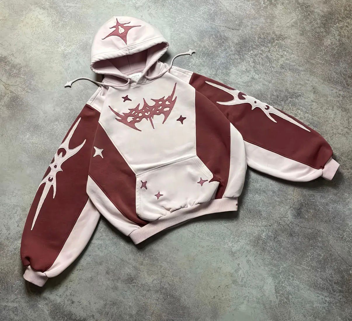 Y2K Star Patchwork Hoodie 4