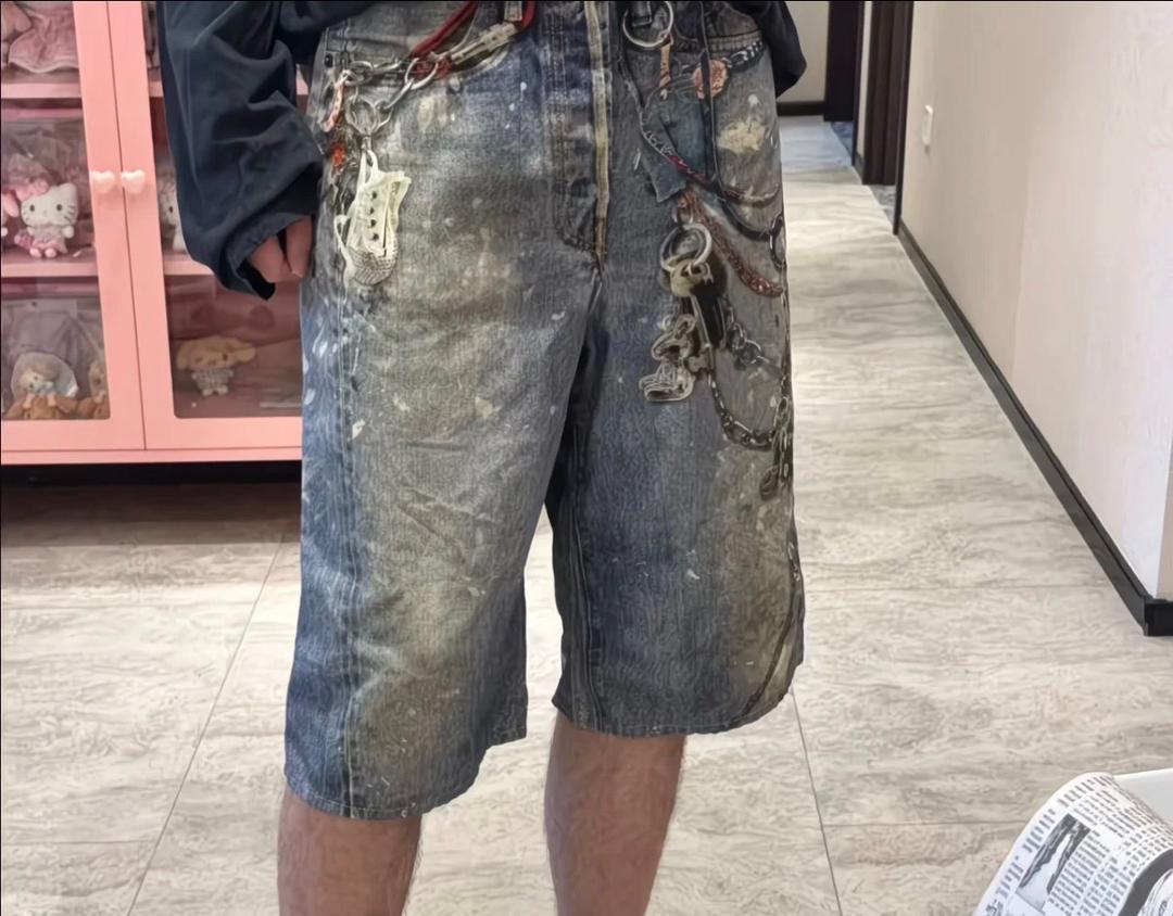 Acne Studios Judda Keychain Shorts 2